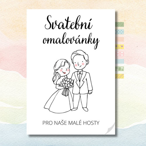Svatební omalovánky - ke stažení v PDF