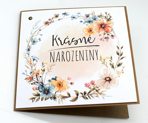 Krásné narozeniny květinové přání