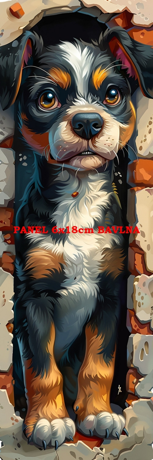 Bavlněný panel 6x18 cm - skladem — foto 1