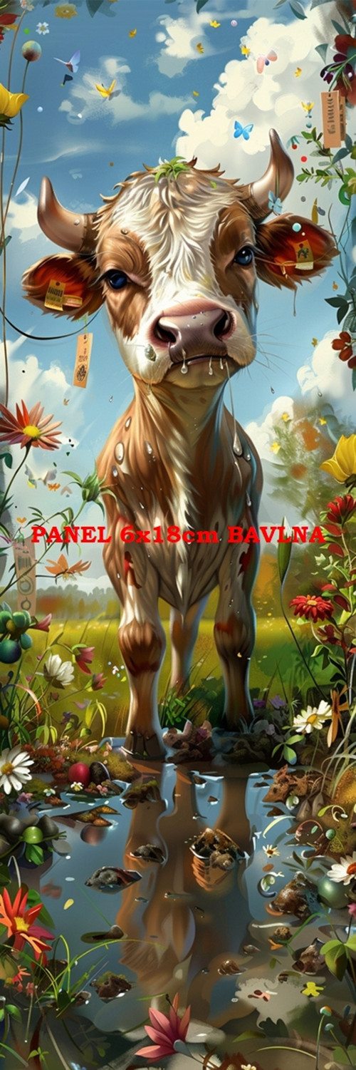 Bavlněný panel 6x18 cm - skladem