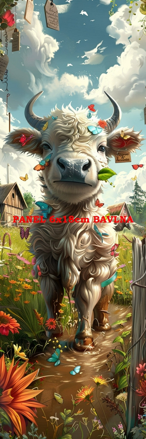 Bavlněný panel 6x18 cm - skladem — foto 1