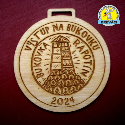 Dřevěná medaile BUKOVKA 2024