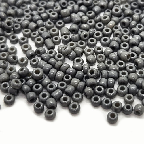 Rokajl skleněný, šedá, 2mm, 50g