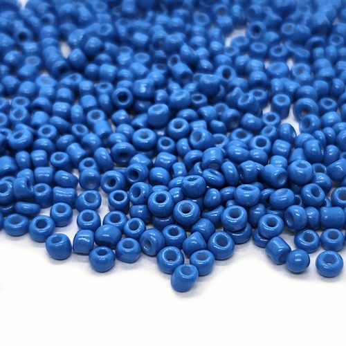 Rokajl skleněný, tyrkys, 2mm, 50g