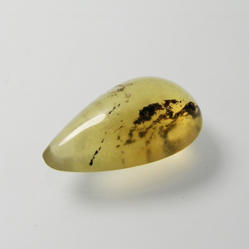 Kabošon Opálu s dendrity, 3,57 ct., 15,4x12,3x5 mm