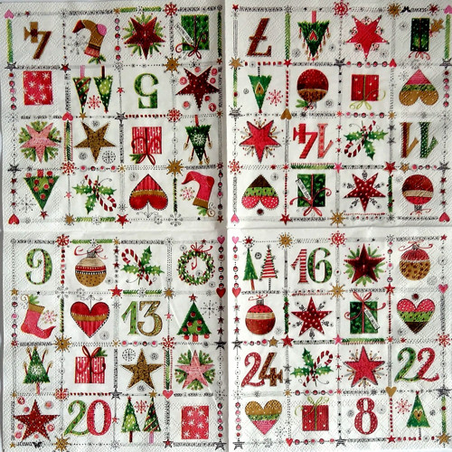 Adventní čísla - ubrousek — foto 1