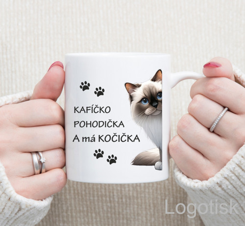 Hrnek na kafe KOČKA BIRMA — foto 1