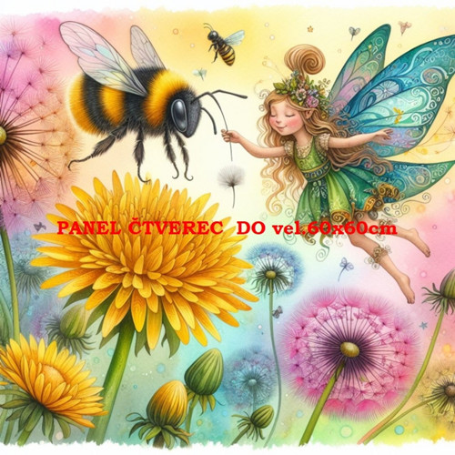 Bavlněný panel 25x25 cm skladem