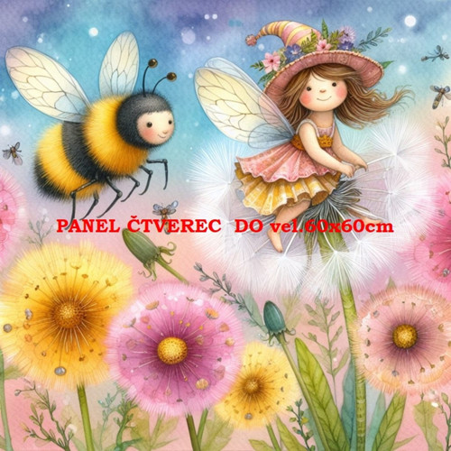 Bavlněný panel 25x25 cm skladem — foto 1