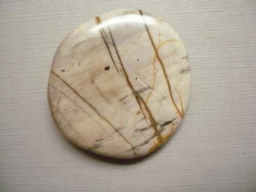 Troml. placka - jaspis picasso 43 mm, č.744f