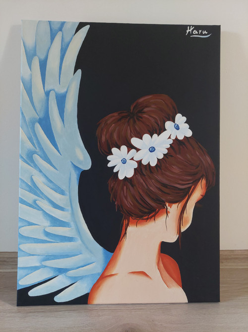 Plátno 70x50 Anděl
