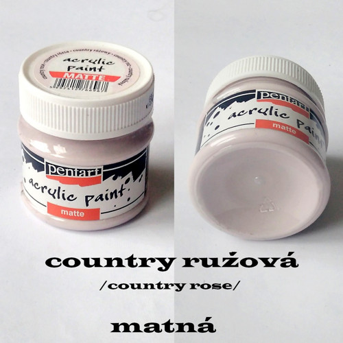 Matná akrylová barva Pentart 50 ml-country růžová