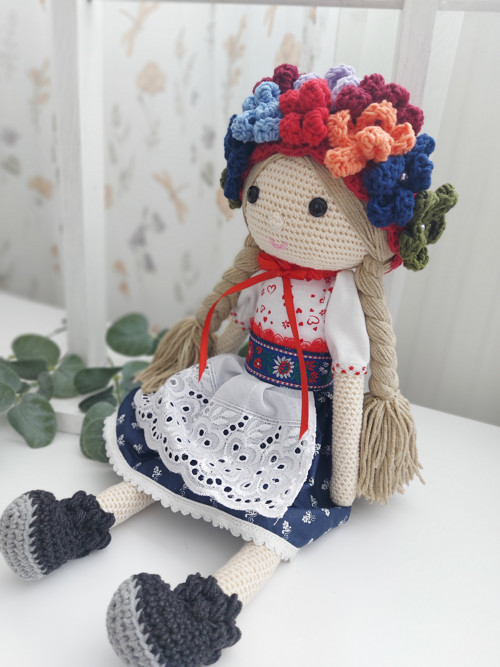 Háčkovaná bábika - folk — foto 1