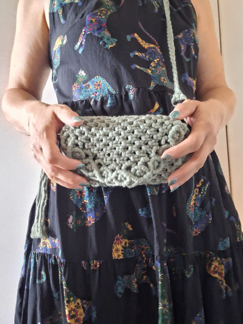 Boho kabelka Šalvějová