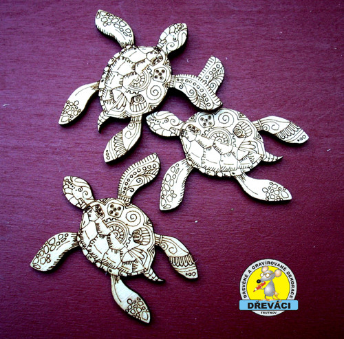Želva 6 x 6 cm... KV0367 G