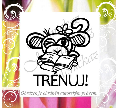 Trénuj opice 983. Motivační razítko.