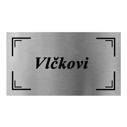 Gravírovaná jmenovka na dveře 9x5cm stř 2
