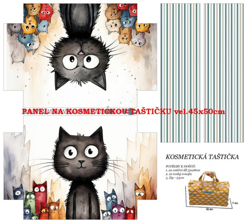 Panel na taštičku bavlna