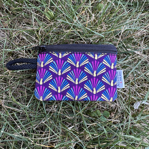 Kapsička mini Páv zlatotisk Violet
