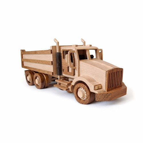 Kenworth Dump Truck - auto z bukového dřeva