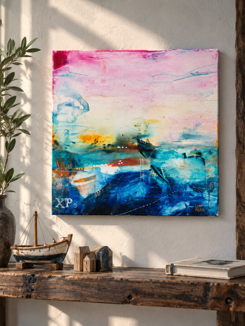 Mare latum / originální obraz - 30x30cm