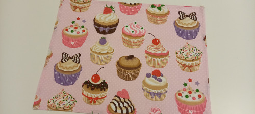 Prostírání , svačinový ubrousek textilní MUFFINY