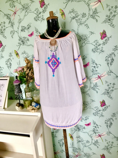 Tunika boho s výšivkou — foto 1