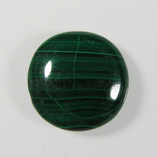 Přírodní Malachit, kabošon, 16,18ct., 18,2x18,4 mm