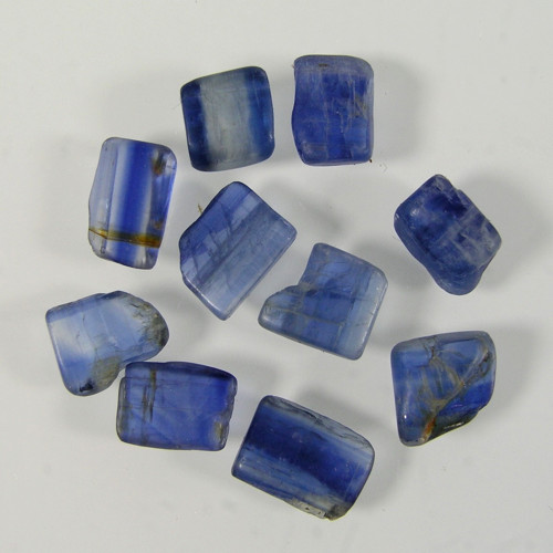 Leštěné zlomky Kyanitu, 15,36ct/lot, 6x6-8,6x6,5mm