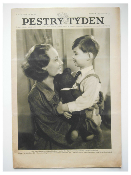 Časopis "Pestrý týden" (Lída Baarová, 1936)
