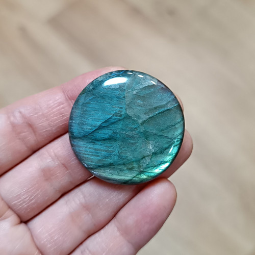 Labradorit, ID 4073, průměr 28 mm