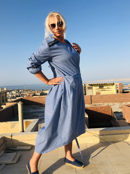 Midi šaty BLUE — foto 1
