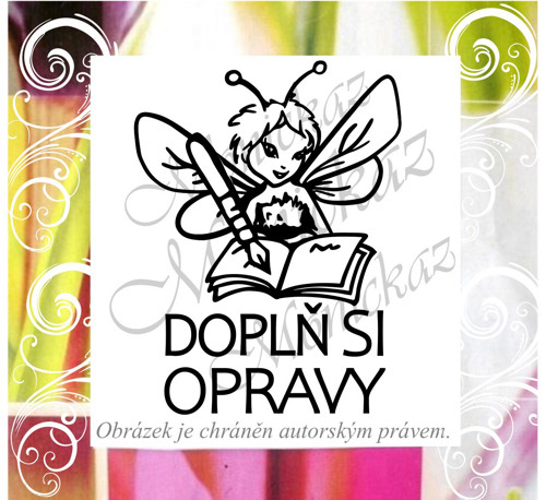 Doplň si opravy včela 1284. Razítko.