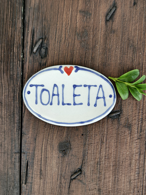 Cedulka Na Dveře Toaleta