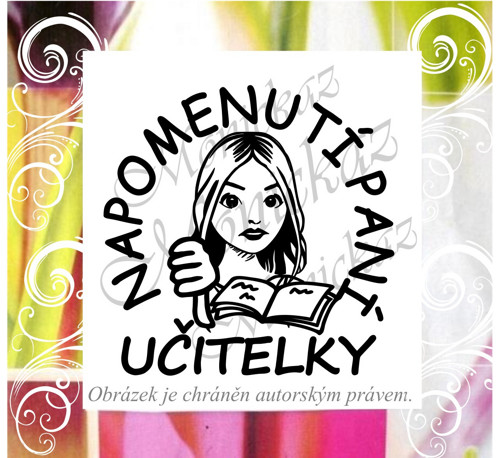 Napomenutí paní učitelky 1751. Razítko.