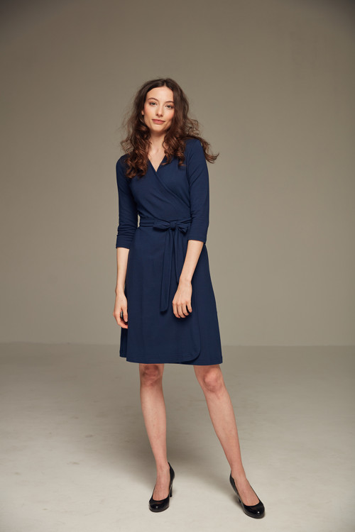 S/s 2024 - Zavinovací šaty Navy