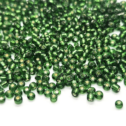 Rokajl, s průtahem, zelené kapradí, 2mm, 50g
