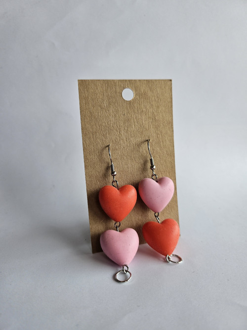 Náušnice srdíčkové 2