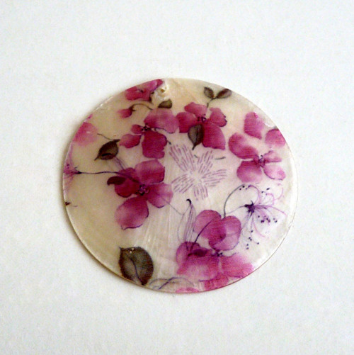 Přívěsek - malovaná perleť (5 cm)