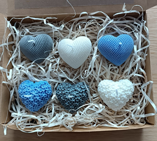 Sada srdíčkových vonných svíček - 02 — foto 1