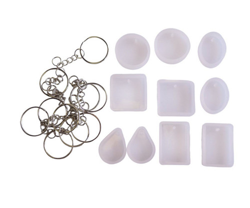1set 20pcs Diy Epoxy Mold Set Silikon pro Diy