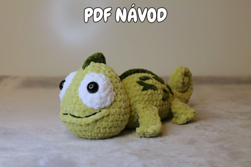 PDF NÁVOD: Háčkovaný chameleon
