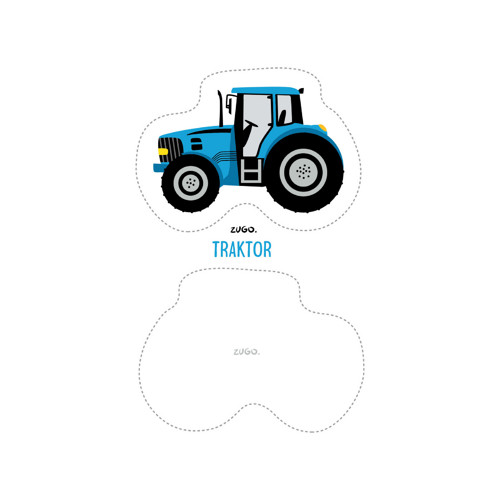 DOPRAVNÍ PROSTŘEDKY / traktor / malý látkový panel