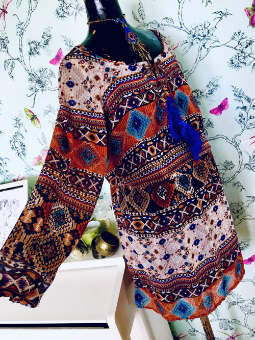 Boho šaty indiánské léto — foto 1