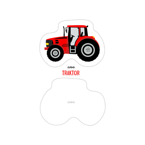 DOPRAVNÍ PROSTŘEDKY / traktor / malý látkový panel