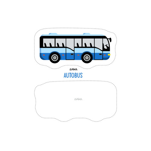 DOPRAVNÍ PROSTŘEDKY/ autobus /malý látkový panel
