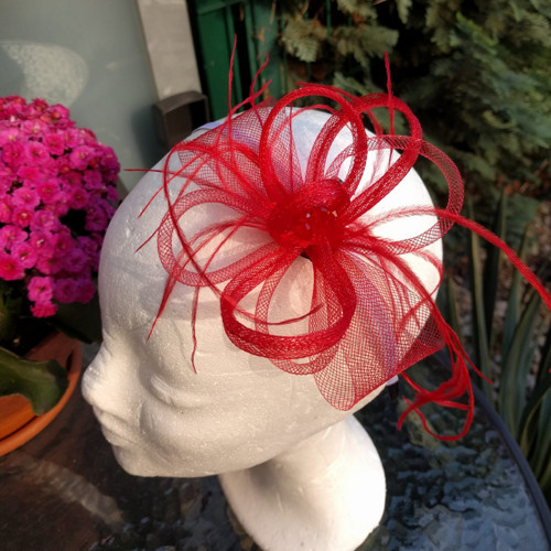 Royal Red Fascinator — foto 1