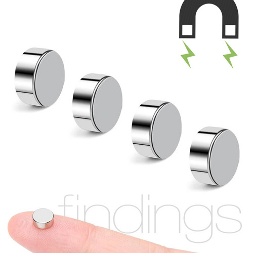 Silné magnety 6x3mm / 4 kusy