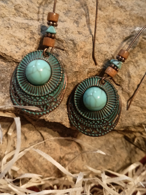 Dárkové balení boho náušnic v retro stylu