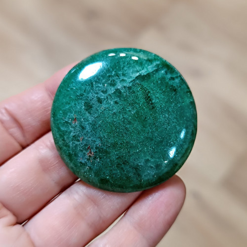 Avanturín s křemenem, ID 4115, průměr 44 mm